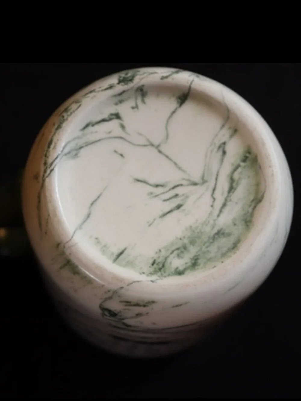 Gator Tail Ale Ceramic Swirled Marble Colored Green Coffee Tea Mug